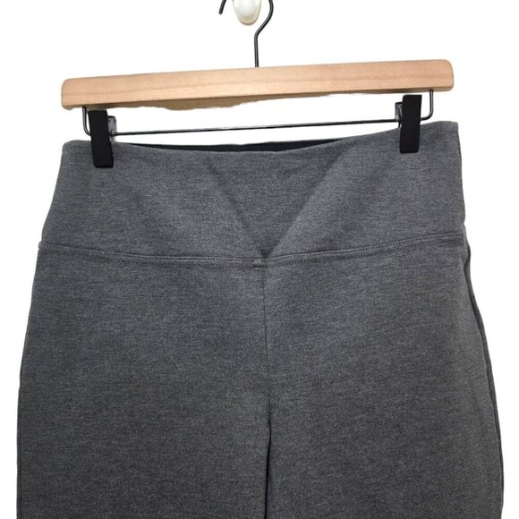 Eddie Bauer Gray Tummy Control Ponte Stretch Crop Leggings Sz L - Picture 3 of 9